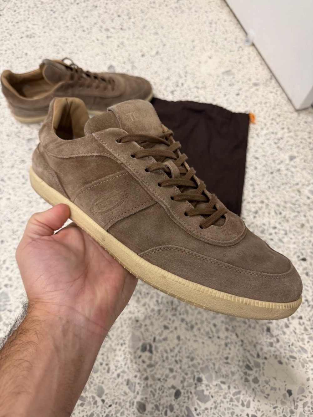 Tod's Brown Suede Men’s Sneakers